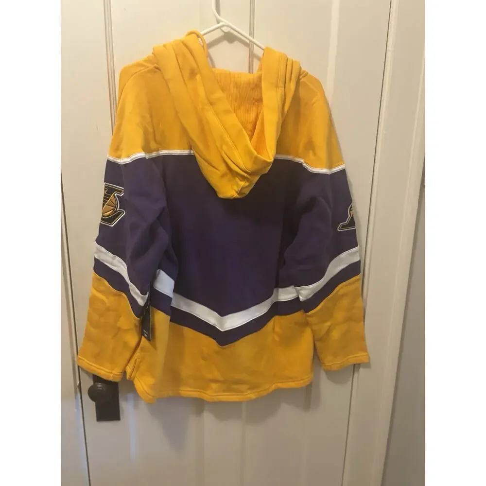 Men's Medium '47‎ Los Angeles Lakers NBA Basketball Hockey Jersey Hoodie Sweater